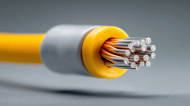 Disconnected cable isolated on clean background representing loss and interruption concept unplugged wire symbolizing disconnect failure and lack of energy flow