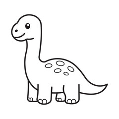 Brontosaurus Coloring Page © Putra