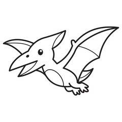 Pterodactyl Coloring Page © Putra