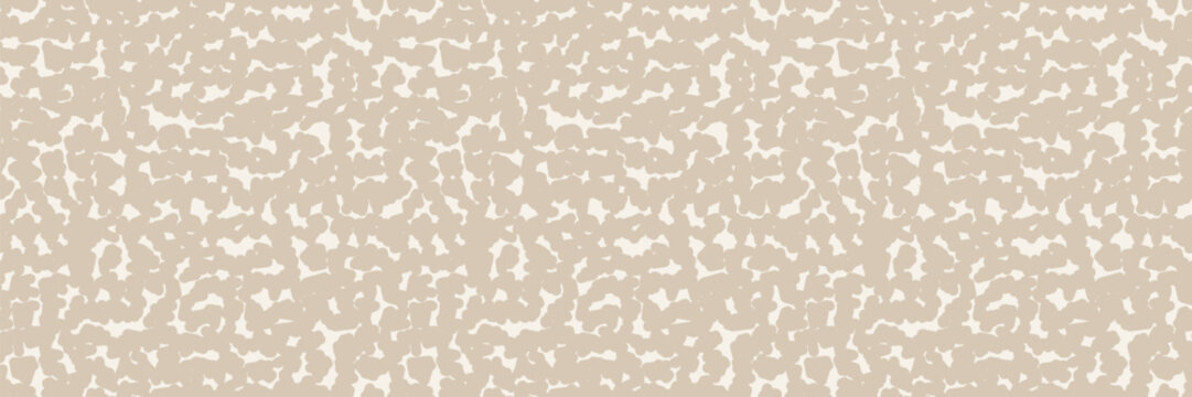 Organic speckled cotton textile seamless background. Fabric camouflage pattern material. Vector
