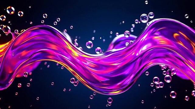 Flowing rainbow light in dark space