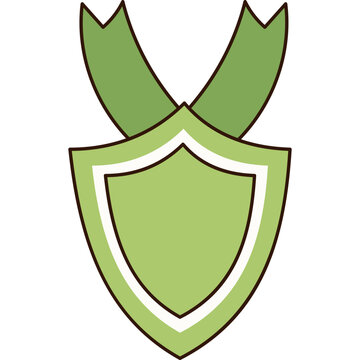 Ribbon Award Badge Illustration