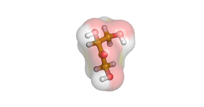 Erythrulose, sugar compound, 3D molecule 4K 