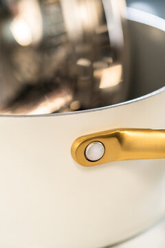 Macro Shot of Cookware Handle and Insert