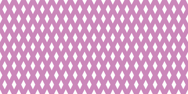 Pink background with repeating rhombus geometric pattern seamless texture.