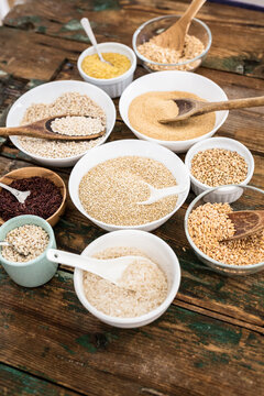 Cereal mix: red rice, barley, amaranth, quinoa, rice, bulgur, spelt, oats and buckwheat