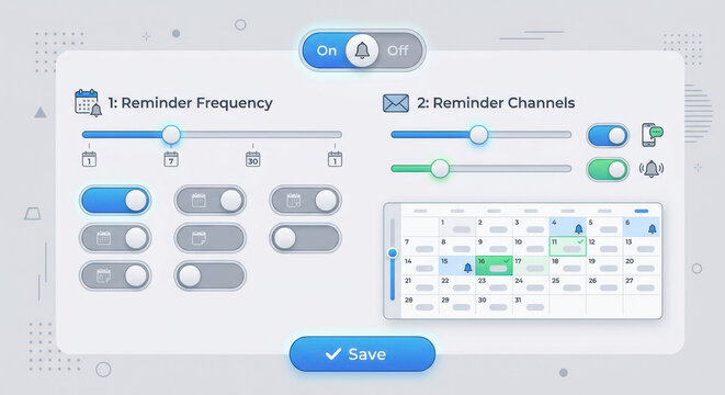  A/B testing screen comparing reminder subject lines and send times to boost payments.