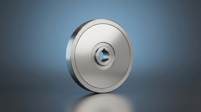 Calibration disc 3D render precision reference artifact engineered for instrument validation and inspection procedures