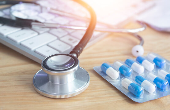 Medical examination and healthcare service concept
