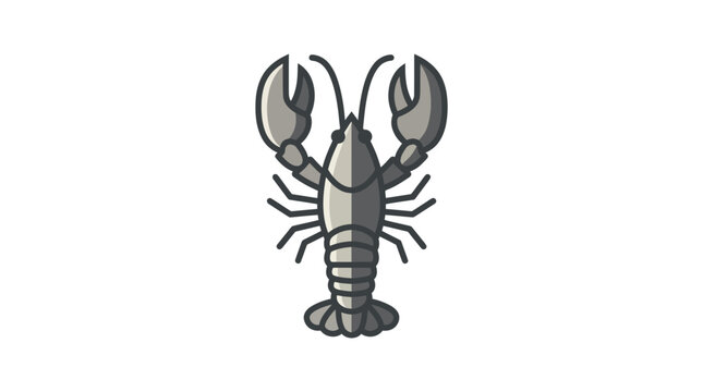 Crayfish Crustacean Freshwater Animal Illustration.