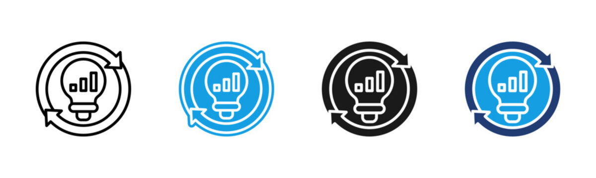 Improvement icon multiple style collection