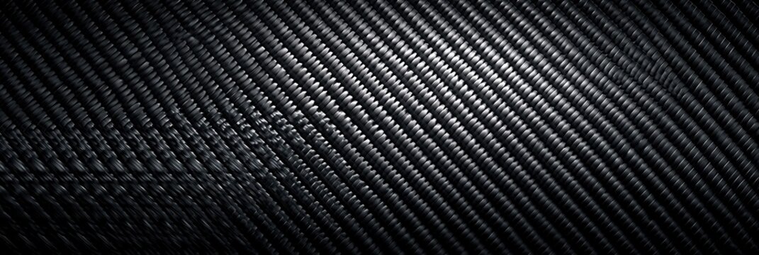 Abstract black carbon fiber texture background with diagonal pattern