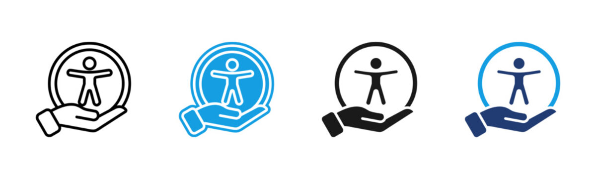 Accessibility icon multiple style collection
