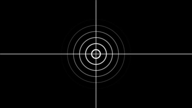Digital target reticle overlay, precision aiming scope for hud interface and gaming ui crosshair