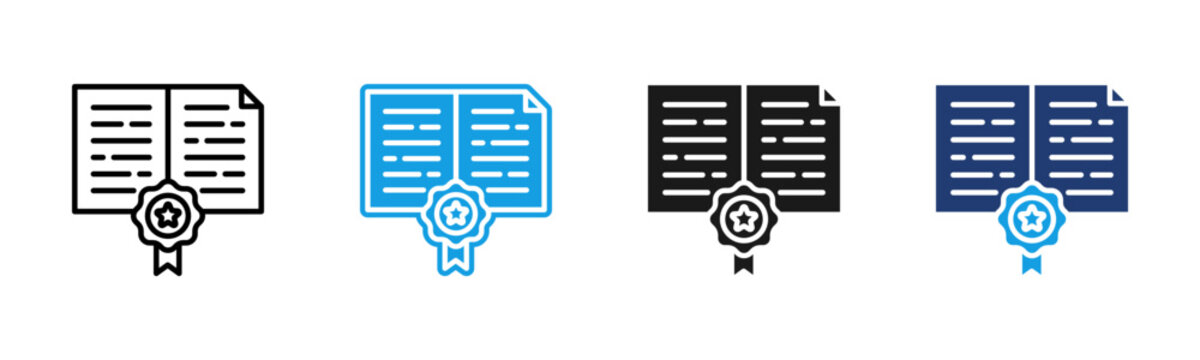 Affidavit icon multiple style collection