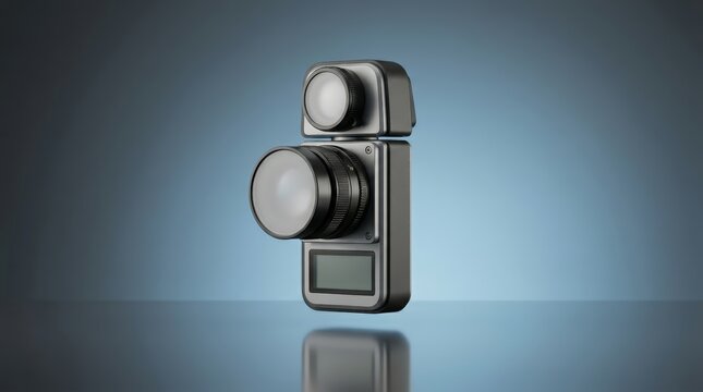 Light meter 3D render, illumination measurement instrument, lighting intensity analyzer, industrial inspection device, laboratory photometric meter, environmental equipment
