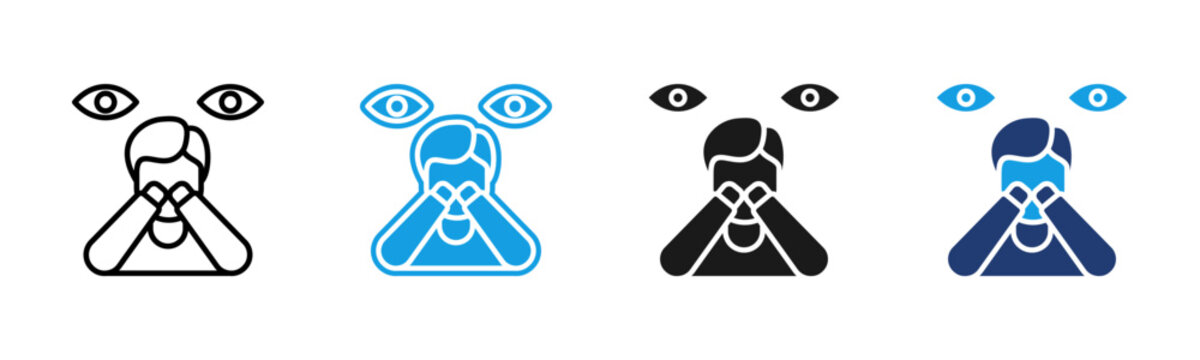 Paranoia icon multiple style collection