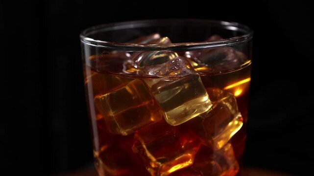 Iced coffee in a glass