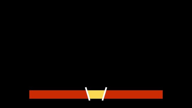 Lower third for match a sport game. overlay graphic animation