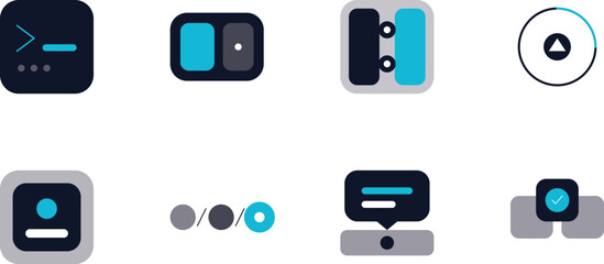 Fototapeta premium mobile phone icons