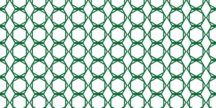 Abstract geometric diamond pattern with green lines