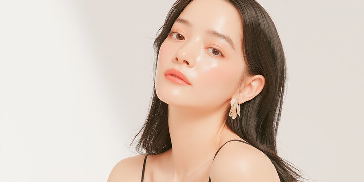 40代, 女性, 美容, スキンケア, 化粧品, 美肌, エイジングケア, 若々しさ, 健康的, 自然体, 日本人, アジア人, 美容医療, 保湿, 美白, ツヤ肌, ナチュラルメイク, フェイシャルケア, 美容液, クリーム, マスク, リフトアップ, シワ改善, ハリ肌, エステ, 美容クリニック, 笑顔, クローズアップ, ポートレート, リラックス, ヘルシーライフスタイル, アンチエイジ