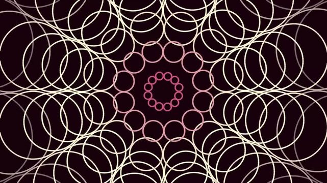 Geometric pattern of overlapping circles.