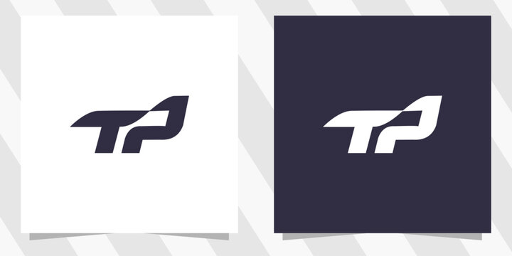 letter tp pt logo design
