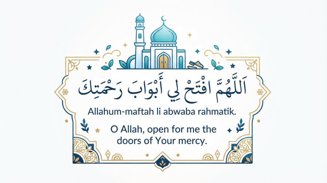 entering the mosque dua 
