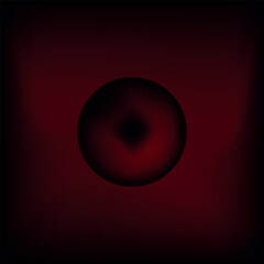 Abstract dark maroon red fluid gradient background with central 3D glowing sphere © SarifinJahan