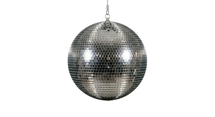 Fototapeta premium Classic disco ball reflecting light, perfect for parties and celebrations