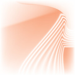 Abstract soft peach orange fluid gradient background with smooth 3D striped ripples © SarifinJahan