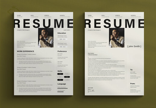 Resume Template Layout