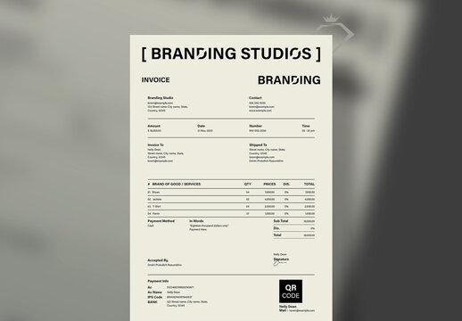 Invoice Template Layout