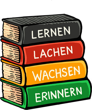 lernen, lachen, wachsen, erinnern. deutsch macht spa&szlig;
