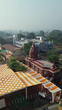 Vertical Aerial View of Shri Swami Samarth Math in Khopoli, Maharashtra