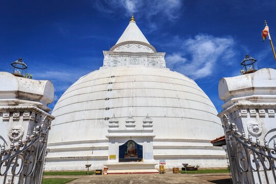 Majestic White Stupa of Sri Lanka
