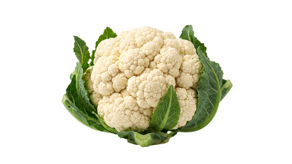 Fresh cauliflower isolated PNG on transparent background, healthy vegetable for cooking and vegetarian diet  © MDMizanur