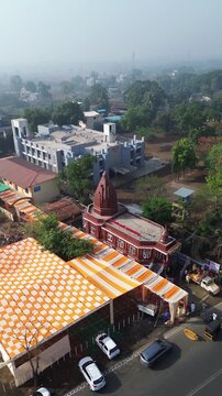 Vertical Aerial View of Shri Swami Samarth Math in Khopoli, Maharashtra