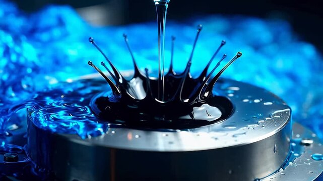 Electromagnetic Dance: Ferrofluid and Liquid Metal in Slow Motion