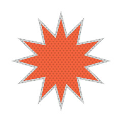 Obraz premium Retro Cutout Geometric Shape