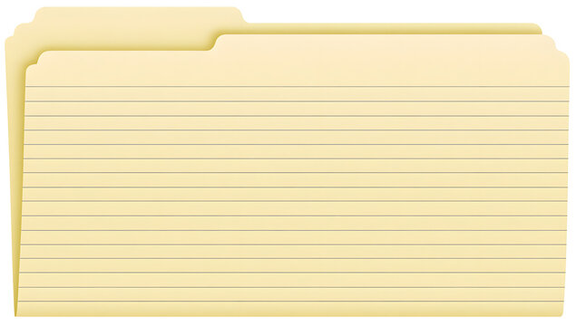 File folder featuring tabs and lines, Manila style