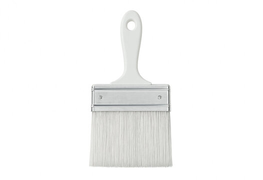 White handle paintbrush for surface coating and painting projects with paintbrush painting renovation bristles