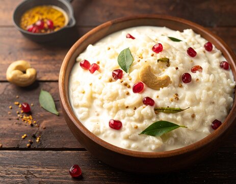 Curd Rice or Thayir Sadam, a traditional South Indian comfort food.