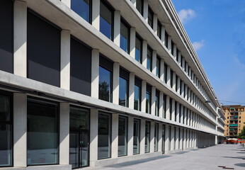 Fototapeta premium Modern palace in Milan, Lombardy, Italy