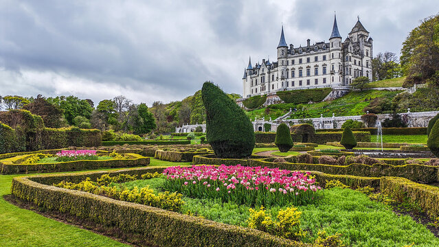 Dunrobin Castle Schottland Scotland Highlands Sutherland Golspie Herrenhaus Moray Firth