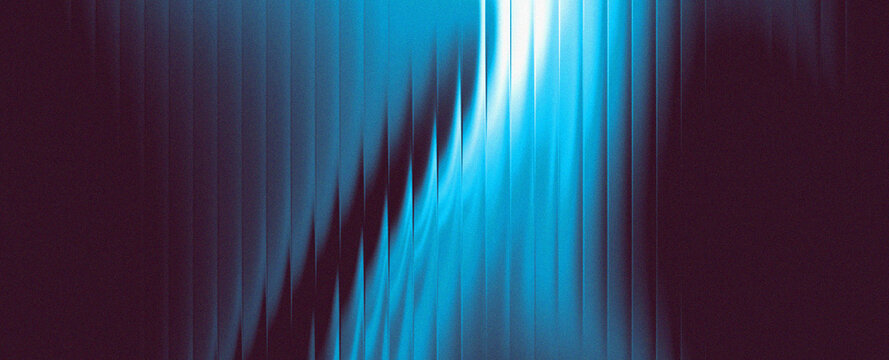 Glowing Blue Neon Light Wave Grain Texture Gradient Background for Technology and Digital Product Design