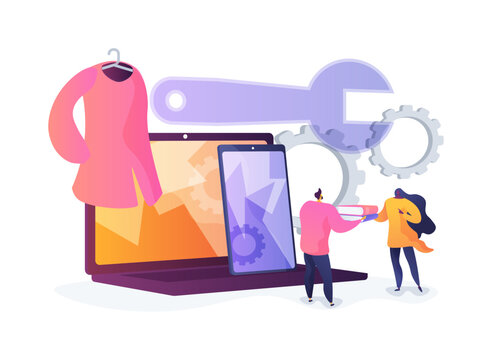Product Lifecycle Extension Model abstract concept vector illustration.