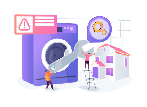 Repair and Recovery Process Flowchart abstract concept vector illustration.