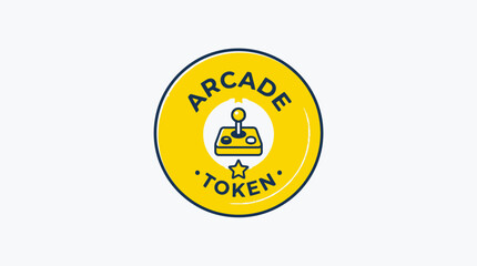 Arcade token with joystick and star. © Suk